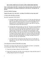 ĐỀ CƯƠNG THIẾT KẾ XÂY DỰNG CÔNG TRÌNH MÔI TRƯỜNG