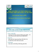 ĐÁNH GIÁ NĂNG LỰC HOẠT ĐỘNG CỦA HỆ THỐNG CẢNH GIÁC DƯỢC TẠI VIỆT NAM, SỬ DỤNG BỘ CÔNG CỤ IPAT