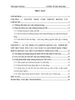 Khủng hoảng tài chính mỹ và sự tác động đến việt nam  yêu cầu cải cách và giải pháp khắc phục khủng hoảng tại việt nam trong thời gian tới