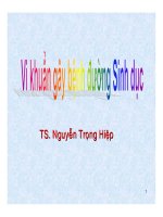 Benh lay qua duong sinh duc môn vi sinh ky sinh trung