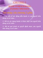 Bài giảng marketing căn bản   chương 3 hành vi khách hàng