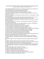 CÂU hỏi THI dị ỨNG  MD lâm SÀNG CNĐD k8 năm học 2015 2016 