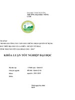 Luận văn thạc sĩ đánh giá công tác cấp giấy chứng nhận quyền sử dụng đất của xã la hiên, huyện võ nhai – thành phố thái nguyên – giai đoạn 2012   2014 