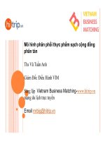 mô hình phân phối rau sạch cọng đồng