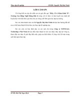 KẾ TOÁN XÁC ĐỊNH KẾT QUẢ HOẠT ĐỘNG KINH DOANH TẠI CÔNG TY TNHH WINWALL TECHNOLOGY (VIỆT NAM)