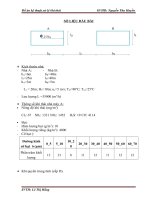 Đồ án kỹ thuật xử lý khí thải với số liệu cho trước