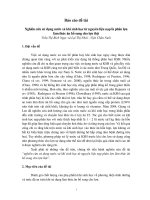 Nghiên cứu sử dụng nước xả khí sinh học từ nguyên liệu nạp là phân lợn làm thức ăn bổ sung cho lợn thịt