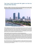 Thực trạng và định hướng phát triển nghiên cứu khoa học trong quy hoạch xây dựng