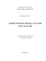 Vẻ đẹp người hà nội qua văn xuôi viết về hà nội 