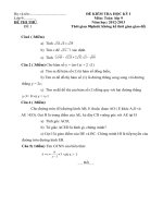 Đề thi học kỳ 1 Toán 9 tổng hợp