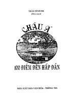 Châu á 100 điểm đến hấp dẫn (NXB văn hóa thông tin 2010)   trần đình ba, 303 trang 