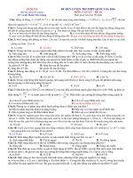 Đề rèn luyện số 10-2016