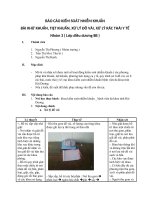 BÁO cáo KIỂM SOÁT NHIỄM KHUẨN bài KHỬ KHUẨN, TIỆT KHUẨN, xử lý đồ vải, xử lí rác THẢI y tế 