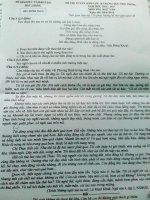 Đề thi tuyển sinh vào lớp 10 môn Ngữ văn tỉnh Bắc Giang năm học 2016 - 2017