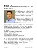 Tôi nhìn thấy tiềm năng và niềm đam mê khoa học ở các bạn sinh viên trẻ