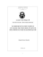 Xác định một số tác nhân vi sinh vật gây ngộ độc thực phẩm trong sữa bò tươi đồng thời đề xuất một số giải pháp hạn chế 