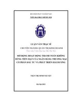 Mở rộng hoạt động thanh toán không dùng tiền mặt của ngân hàng thương mại cổ phần đầu tư và phát triển hải dương 