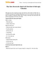 Cách làm cheesecake thạch trái tim cho ngày Valentine