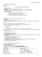 đề cương hóa 11 tóm tắt hay va công thức