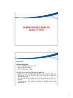 Tổng hợp kiến thức về bộ môn Quản lý thuế