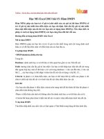 Học MS Excel 2013 bài 15: Hàm DMIN