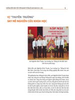 Vị thuyền trưởng say mê nghiên cứu khoa học