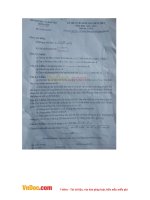 Đề thi tuyển sinh vào lớp 10 THPT môn Toán sở GD&ĐT Hưng Yên năm 2016 - 2017