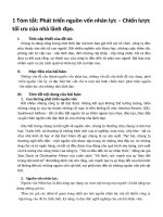 tóm tắt phát triển nguồn vốn nhân lực – chiến lược tối ưu của nhà lãnh đạo