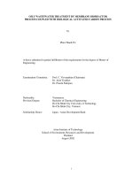 Luận văn thạc sĩ khoa học OILY WASTEWATER TREATMENT BY MEMBRANE BIOREACTOR PROCESS COUPLED WITH BIOLOGICAL ACTIVATED CARBON PROCESS