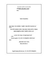 Dạy học tác phẩm chiếc thuyền ngoài xa của nguyễn minh châu cho học sinh lớp 12 theo định hướng phát triển năng lực 