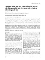 Tìm hiểu phân tích tính trạng số lượng ở thực vật thông qua bài báo tìm ra gene ảnh hưởng đến năng suất lúa