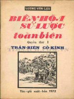 Biên hòa sử lược toàn biên quyển 1 trấn biên cổ kính   lương văn lựu, 293 trang