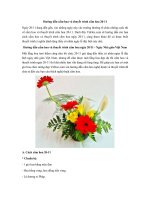 Hướng dẫn cắm hoa và thuyết trình cắm hoa ngày 20-11