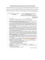 Đề thi thử THPT Quốc gia môn Tiếng Anh năm 2016 tỉnh Bắc Ninh có đáp án