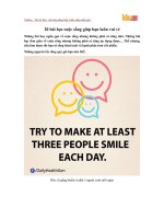 20 bài học cuộc sống giúp bạn luôn vui vẻ