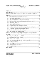 BÁO cáo THỰC tập KHOA QLKD về TÌNH HÌNH THỰC HIỆN NHIỆM vụ sản XUẤT KINH DOANH CÔNG TY CP QUỐC tế sơn hà