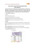 Tự học MS Excel 2013 bài 20: Hàm ROUNDUP, ROUNDDOWN