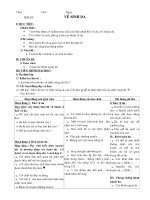 Giáo án Sinh học 8 Bài 42 Vệ sinh da