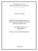 NGHIÊN cứu ĐÁNH GIÁ KHẢ NĂNG xử lý của bùn đỏ tây NGUYÊN đối với một số ION độc hại TRONG nước
