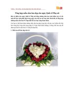 Tổng hợp mẫu cắm hoa đẹp cho ngày Quốc tế Phụ nữ