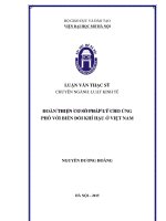 Hoàn thiện cơ sở pháp lý cho ứng phó với biến đổi khí hậu ở việt nam 