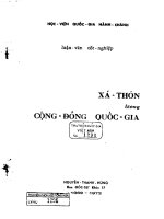 xã thôn trong cộng đồng quốc gia 