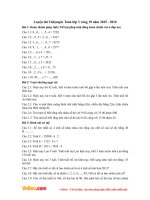 Luyện thi Violympic Toán lớp 3 vòng 19 năm 2015 - 2016