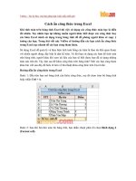 Cách ẩn công thức trong Excel