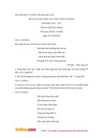 Đề thi tuyển sinh vào lớp 10 THPT Chuyên môn Ngữ văn sở GD&ĐT Quảng Nam năm 2016 - 2017 (Chung)