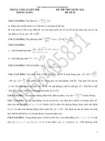Tuyển Tập Đề Thi Thử Môn Toán Phần 5