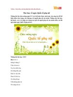 Những bài thơ hay về ngày Quốc tế phụ nữ 8-3