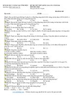 THPT Ngô Gia Tự - Vĩnh Phúc - lần 4 - năm 2016 - Mã đề 169