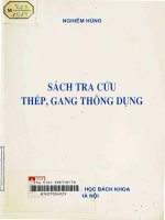 sach tra cuu thep, gang thong dung