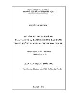 Sự tồn tại vector riêng của toán tử uo lõm chính quy tác dụng trong không gian banach với nón cực trị